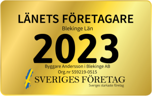 Byggare Andersson i Blekinge AB Länets Företagare 2023